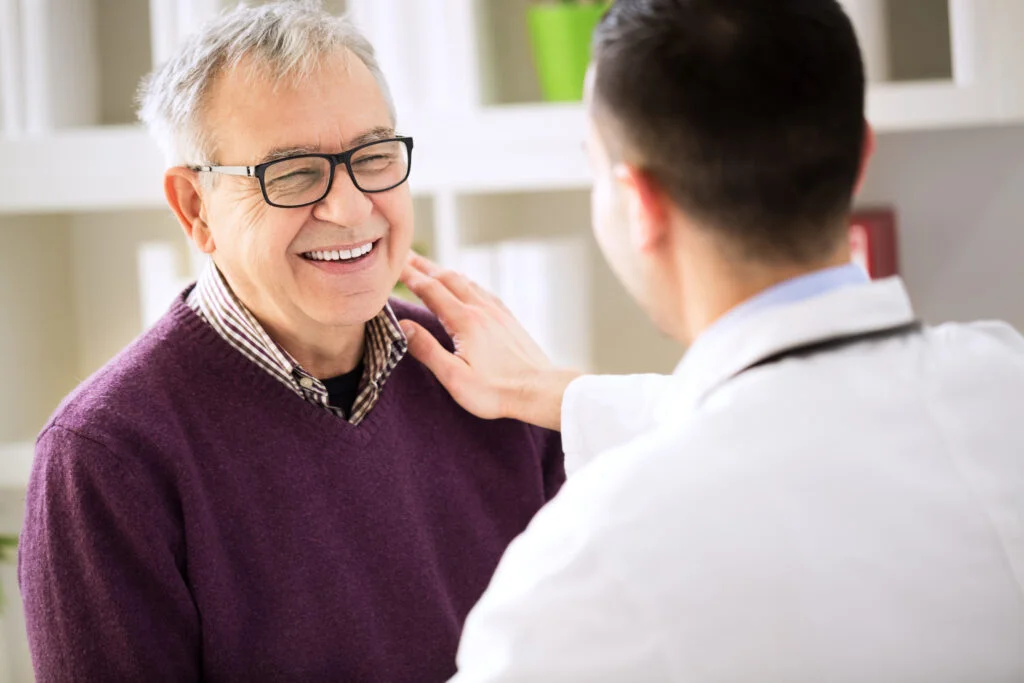 Arzt mit Patient