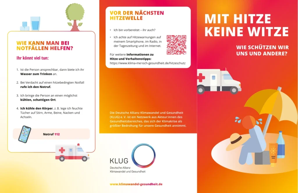 "Mit Hitze keine Witze" Auszug aus Broschüre der Dt. Allianz Klimawandel und Gesundheit (KLUG)